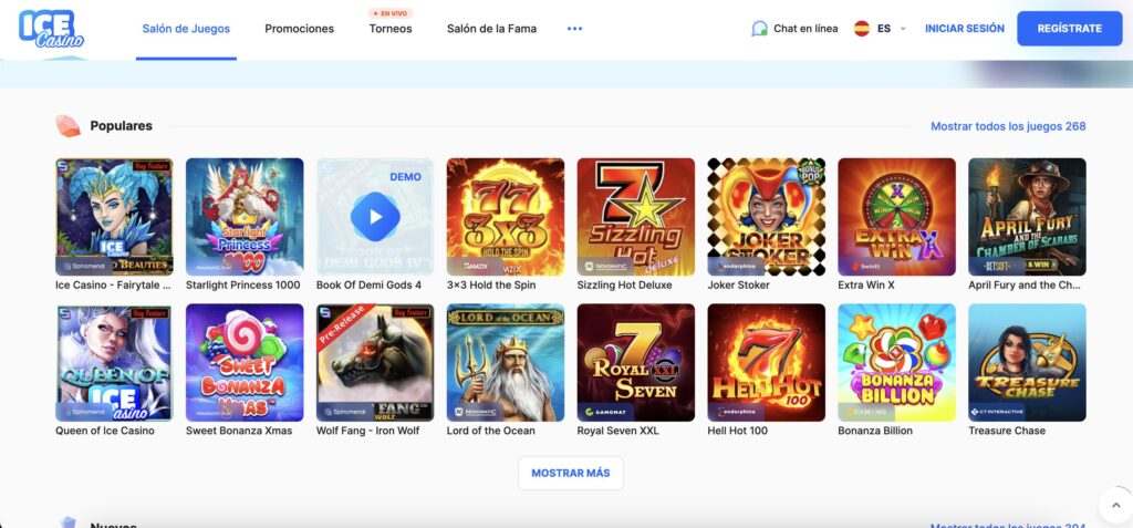 icecasino juegos